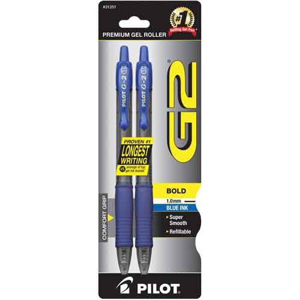 Pilot G2 Bold 2Pk Blue